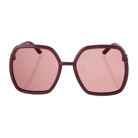 Gucci Square Frame Pink Sunglassez - Picture 2 of 5